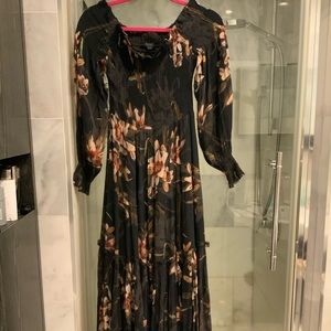 All saints dress made of a beautiful silk . No tags , but never worn